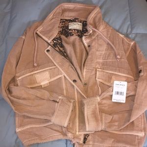 Pink free people jacket